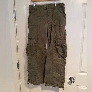 Garage Olive Green Cargo Pants